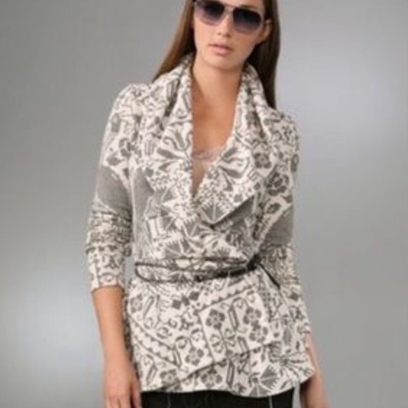 FREE PEOPLE Cream Peacock Crossstitch Needlepoint Jacket​ - Picture 14 of 14